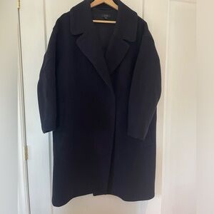 COS Navy Wool Winter Coat